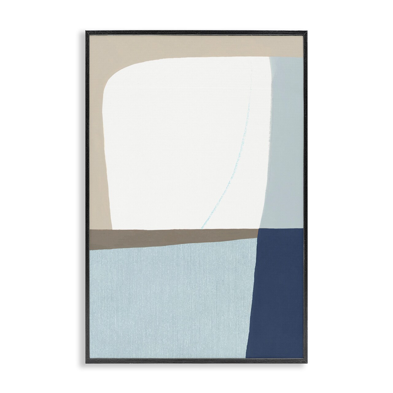 Stupell Industries Geometric Natural Flow Framed Giclee, design by Hannah Dawson